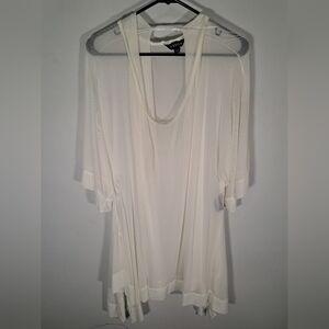 Jessica White Sheer Bathing Suit Cover